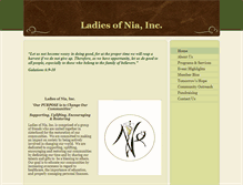 Tablet Screenshot of ladiesofnia.org